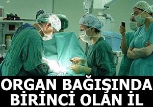 İşte organ bağışında birinci olan il